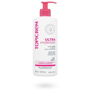 Topicrem lait corps ultra hydratant 48h flacon 500 ml