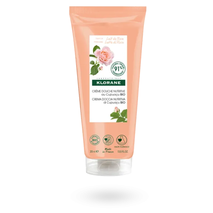 Crème de douche nutritive Klorane Lait de Rose 200 ml