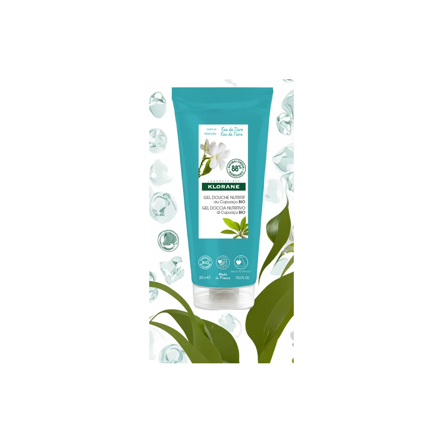 Klorane Gel Skin Eau De Tiaré – Pflegendes Duschegel Mit Tiaré-Blüten, 200 Ml, Spendet Feuchtigkeit & Verfeinert Das Hautbild