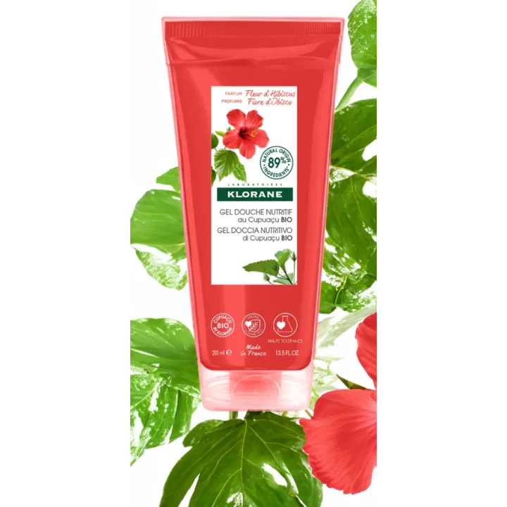 Gel douche nutritif Klorane Fleur d'Hibiscus 200 ml