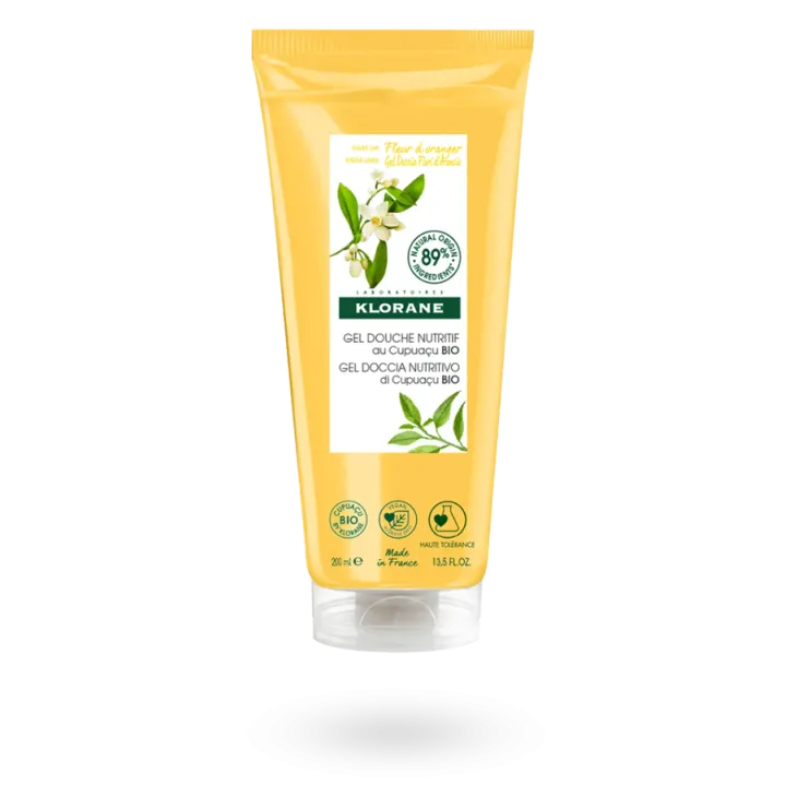 Gel douche nutritif Klorane Fleur d'Oranger 200 ml