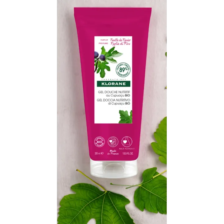 Gel douche nutritif Klorane Feuille de Figuier 200 ml