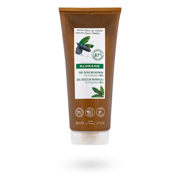 Gel douche nutritif Klorane Fève de Tonka 200 ml