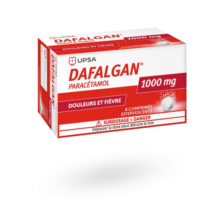 Dafalgan Upsa 1000 mg boite 8 comprimés effervescents