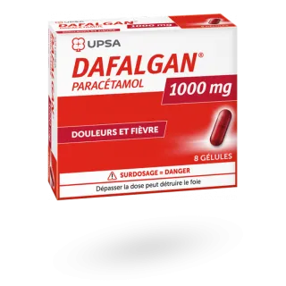 Dafalgan 1000 mg UPSA boite 8 gélules