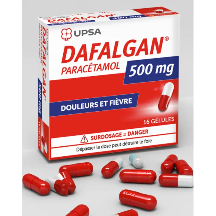 Dafalgan 500 mg Upsa boite 16 gélules