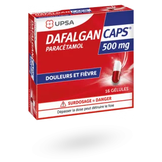 DafalganCaps 500 mg UPSA 16 gélules