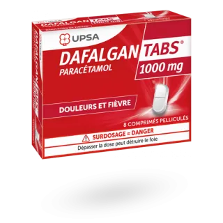 DafalganTabs 1000 mg UPSA 8 comprimés