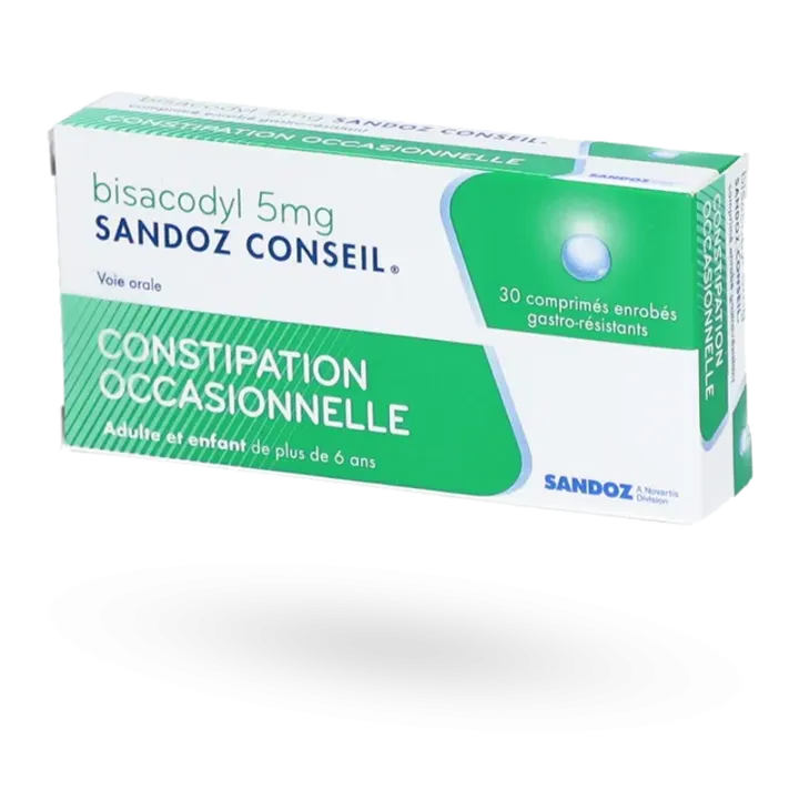 Bisacodyl 5 mg Sandoz conseil constipation 30 comprimés