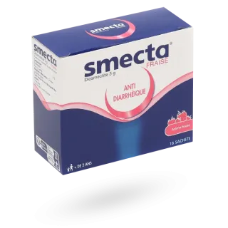 Smecta fraise 3 g diosmectite 18 sachets