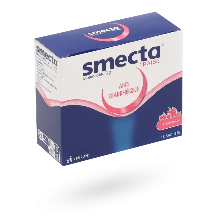 Smecta fraise 3 g diosmectite 18 sachets