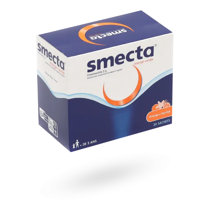 Smecta orange vanille 3 g poudre pour solution buvable 30 ou 60 sachets 
