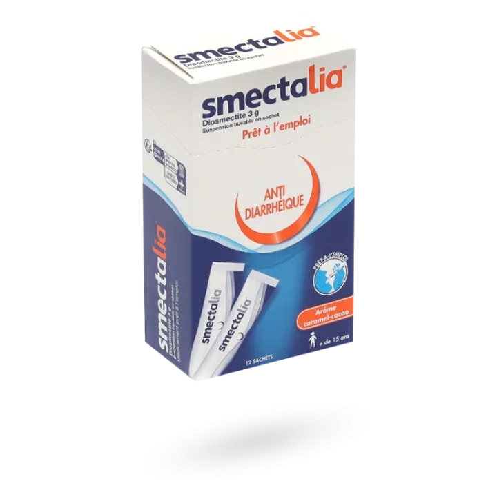 Smectalia 3 g prêt à l'emploi 12 sticks caramel cacao