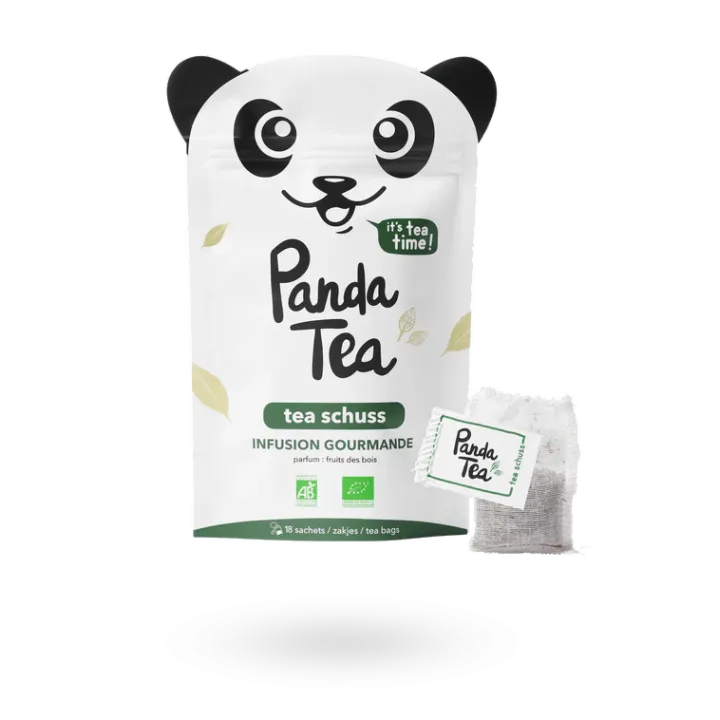 Panda Tea Tea schuss infusion BIO gourmande 18 sachets goût fruit des bois