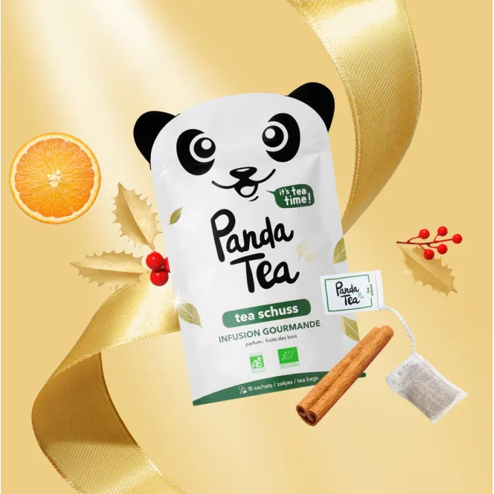Panda Tea Tea schuss infusion BIO gourmande 18 sachets goût fruit des bois