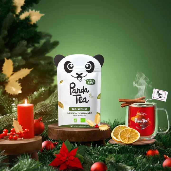 Panda Tea Tea schuss infusion BIO gourmande 18 sachets goût fruit des bois
