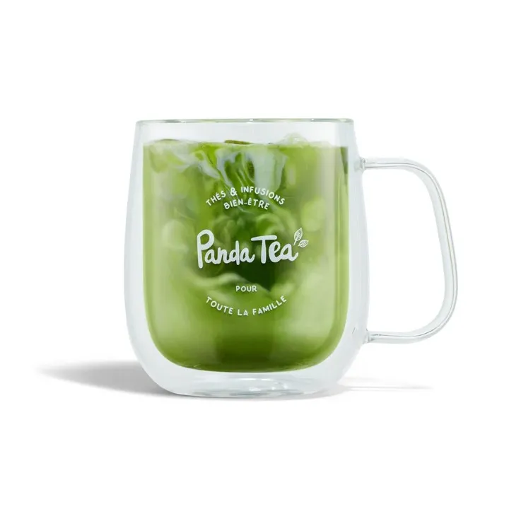 Mug en verre Panda TEA double paroi 350 ml