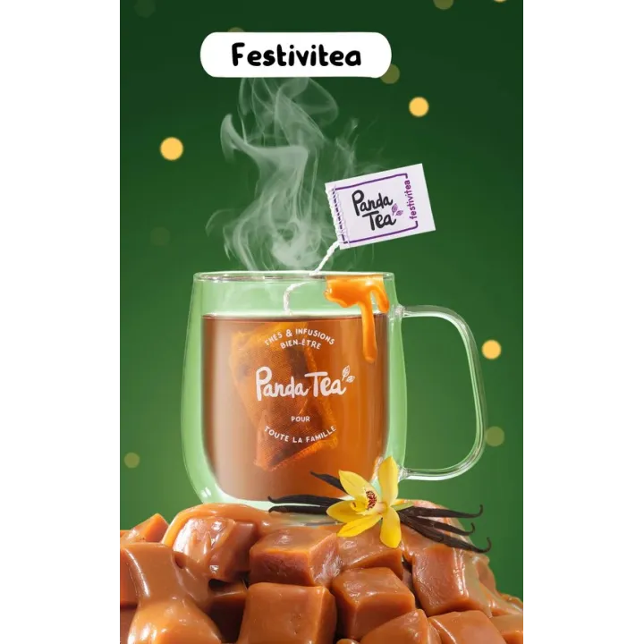 Coffret Panda TEA La roue enchan-Thé 30 sachets thés et infusions
