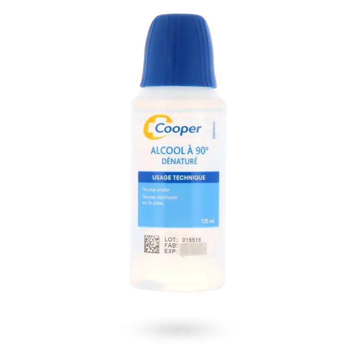 Alcool à 90° dénaturé Cooper 250 ml