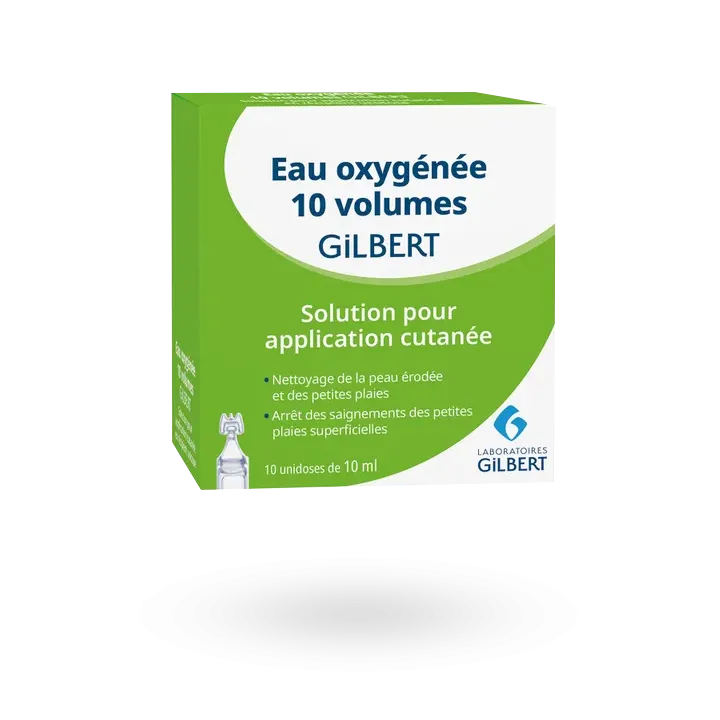 Eau oxygénée 10 volumes Gilbert 10 unidoses x 10 ml