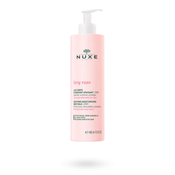 Lait corps hydratant et apaisant Very Rose Nuxe 400 ml