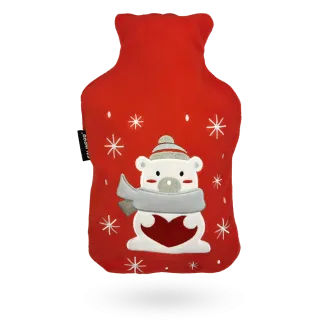 Bouillotte à eau Calindoo Ourson de Noël