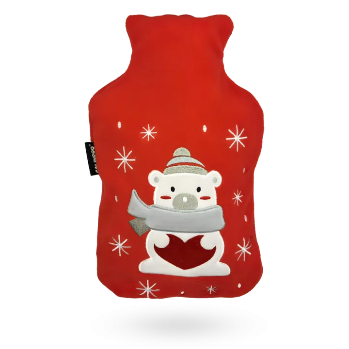 Bouillotte à eau Calindoo Ourson de Noël