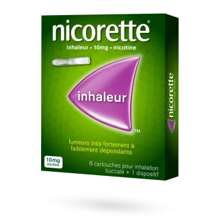 Nicorette inhaleur 10 mg nicotine 6 cartouches Nicorette inhaleur 10 mg nicotine 6 cartouches