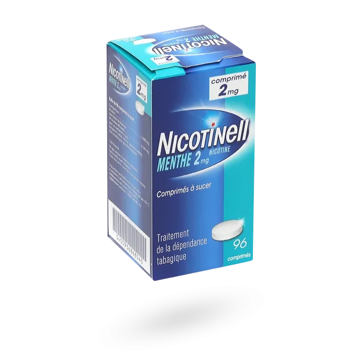 Nicotinell 2 mg nicotine menthe 96 et 144 comprimés à sucer