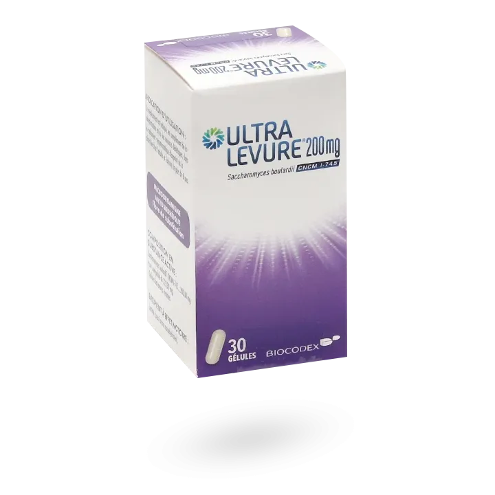 Ultra Levure 200 mg antidiarrhéique 30 gélules