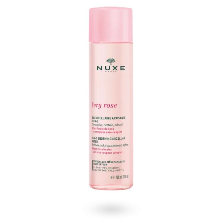 Eau micellaire apaisante 3 en 1 Very Rose Nuxe 200 ml