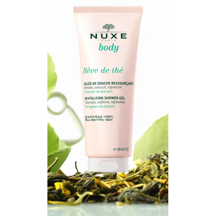 Gelée de douche corps ressourçante Rêve de Thé Nuxe 200 ml