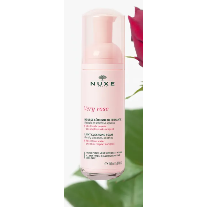 Mousse aérienne nettoyante Very Rose Nuxe 150 ml