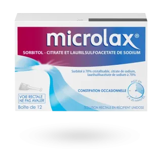 Microlax solution rectale laxatif constipation 12 unidoses