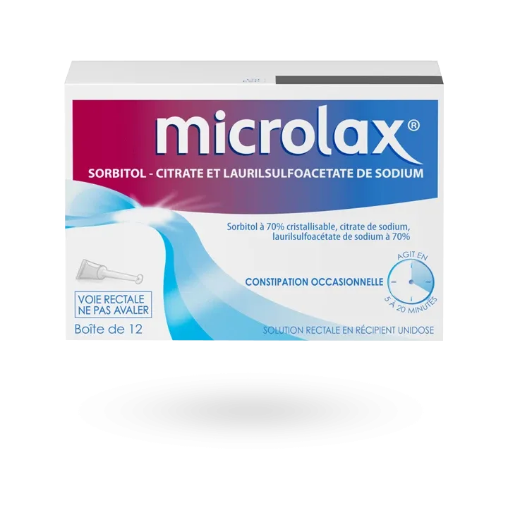 Microlax solution rectale laxatif constipation 12 unidoses
