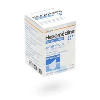 Hexomédine, est une solution pour application locale de 45 ml