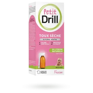 Sirop Petit Drill toux sèche arôme fraise sirop 125 ml