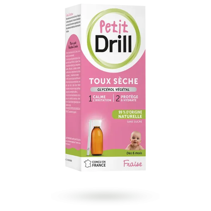 Sirop Petit Drill toux sèche arôme fraise sirop 125 ml