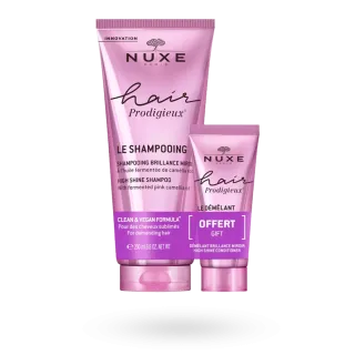 Nuxe Hair Prodigieux Shampooing 200 ml + Démélant Brillance Miroir 30 ml