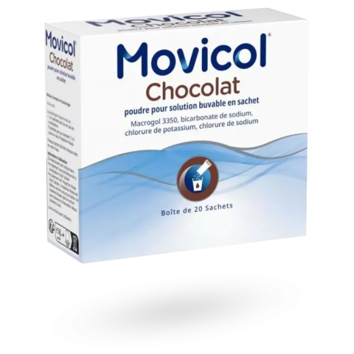 Movicol chocolat constipation boite de 20 sachets