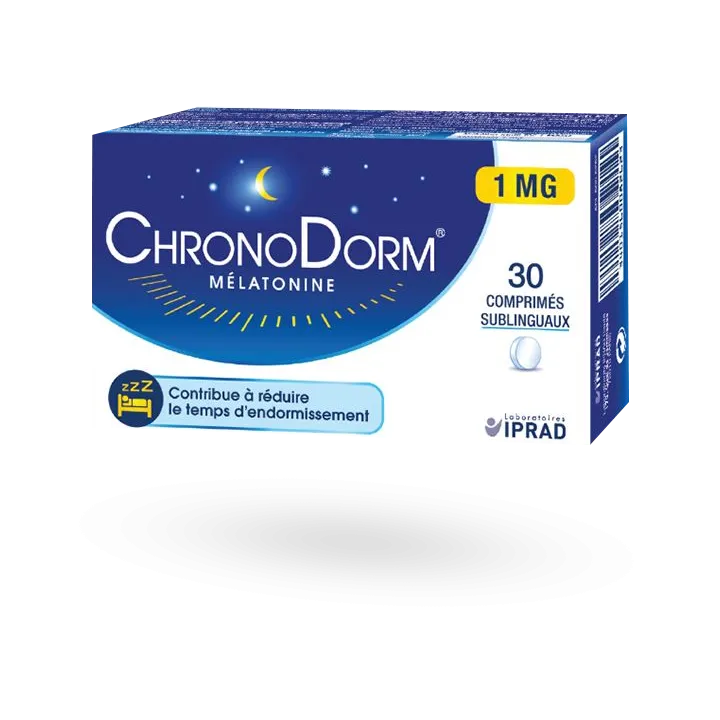ChronoDorm 1 mg mélatonine 30 comprimés sublinguaux