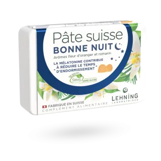 Pâte suisse Bonne nuit Lehning sans sucre - Boite 50 g