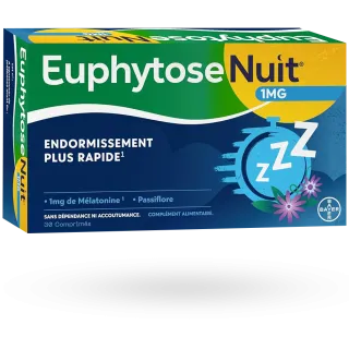 Euphytose nuit 30 comprimés - Endormissement et sommeil réparateur