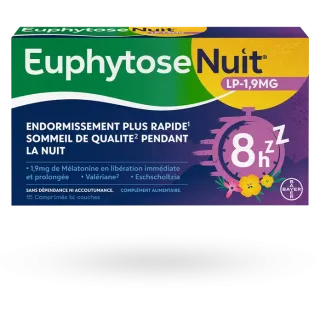 Euphytose Nuit LP-1,9 mg 15 comprimés libération prolongée
