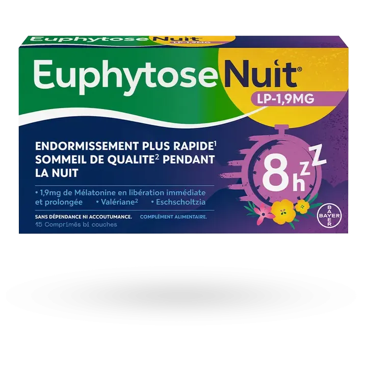 Euphytose Nuit LP-1,9 mg 15 comprimés libération prolongée