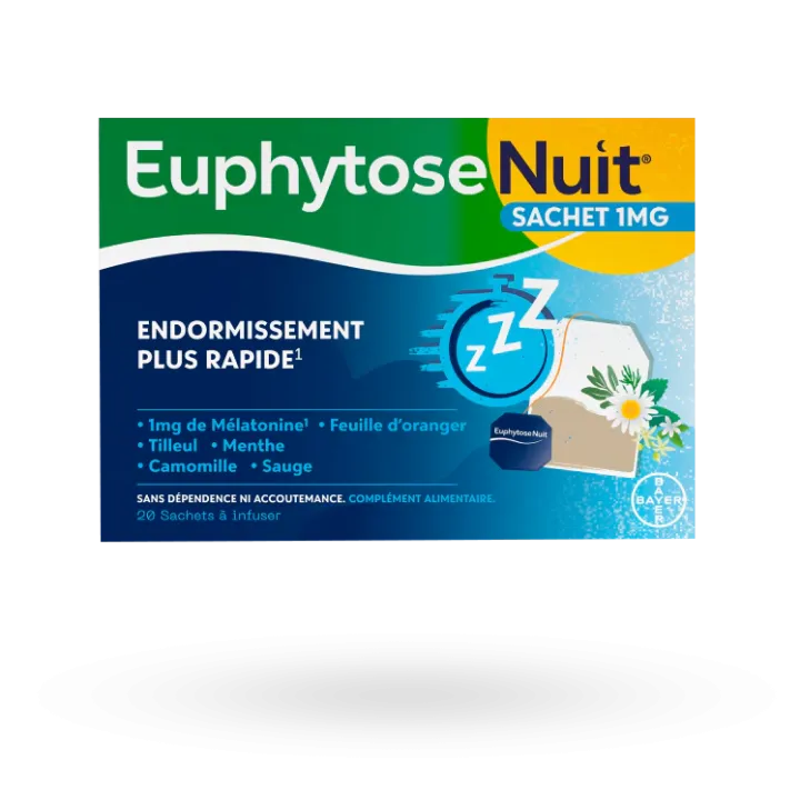 Euphytose Nuit sachet 1 mg 20 infusions