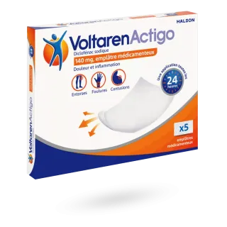 VoltarenActigo 140 mg 5 emplâtres médicamenteux