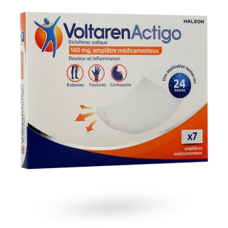 VoltarenActigo 140 mg 7 emplâtres médicamenteux