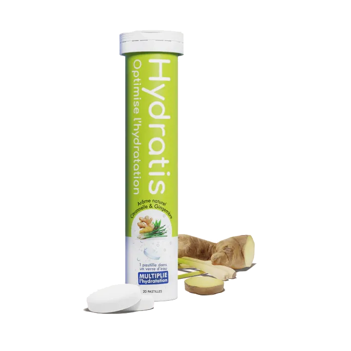 Hydratis citronnelle gingembre 20 pastilles effervescentes