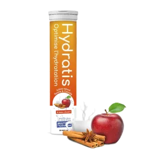 Hydratis pomme cannelle (à boire chaud) 20 pastilles effervescentes